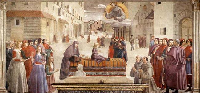 GHIRLANDAIO, Domenico Resurrection of the Boy Sweden oil painting art